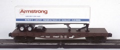 1991, Car #1 of 2 Flat Car #1 [of 2] with Armstrong Van, Conrail (Lancaster, PA)
